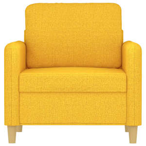 vidaXL Krėslas, &scaron;viesiai geltonos spalvos, 60cm, audinys
