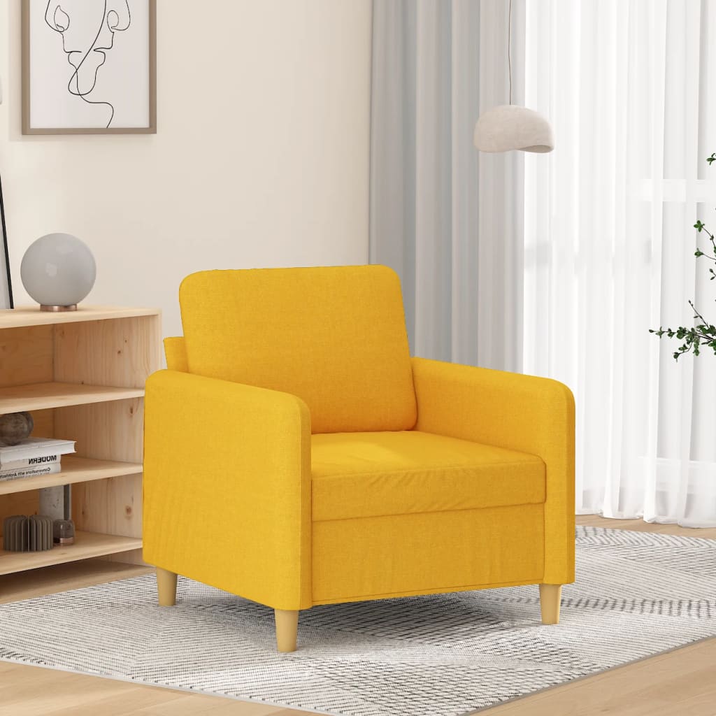 1-Sitzer-Sofa Hellgelb 60 cm Stoff | Stepinfit.de