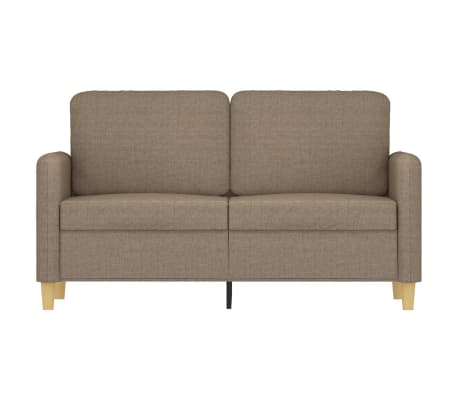 vidaXL Dvivietė sofa, taupe spalvos, 120cm, audinys