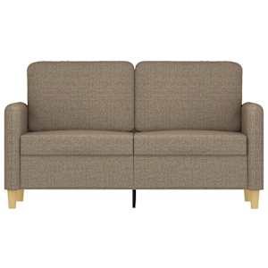 vidaXL Dvivietė sofa, taupe spalvos, 120cm, audinys
