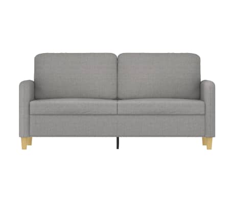 vidaXL 2-Seater Sofa Light Grey 140 cm Fabric
