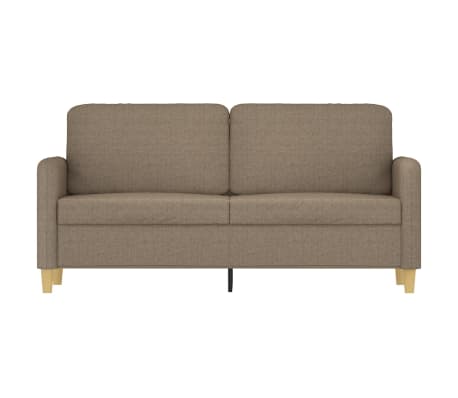 vidaXL Καναπές Διθέσιος Taupe 140 εκ. Υφασμάτινος