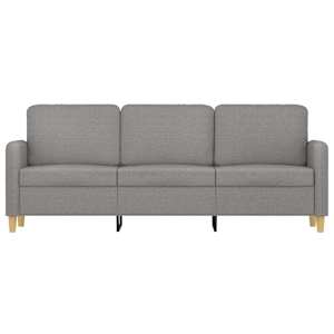 vidaXL 3-Seater Sofa Light Grey 180 cm Fabric