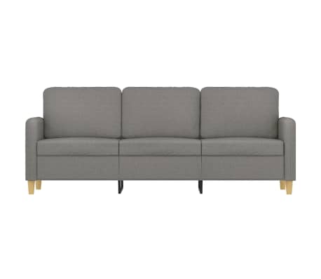 vidaXL 3-Seater Sofa Dark Gray 70.9" Fabric