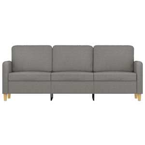 vidaXL 3-Seater Sofa Dark Gray 70.9" Fabric