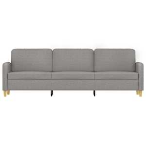 vidaXL 3-Seater Sofa Light Grey 210 cm Fabric