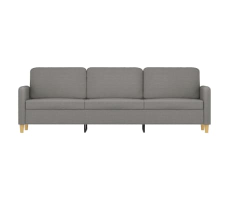 vidaXL 3-Seater Sofa Dark Gray 82.7" Fabric