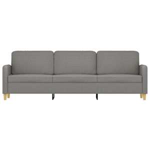 vidaXL 3-Seater Sofa Dark Gray 82.7" Fabric