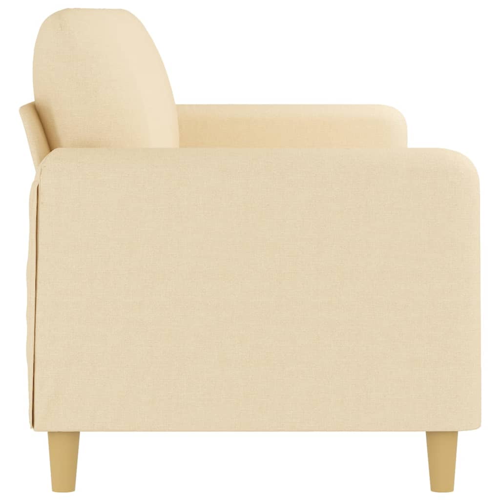 3-Sitzer-Sofa Creme 210 cm Stoff-4
