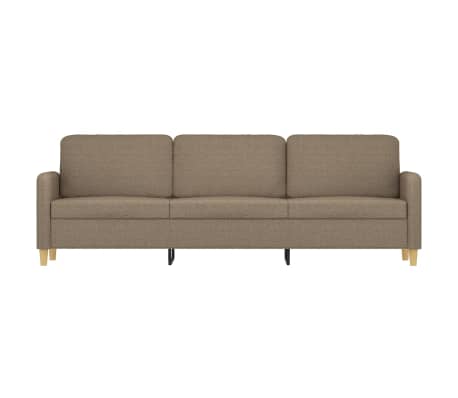 vidaXL Trivietė sofa, taupe spalvos, 180cm, audinys