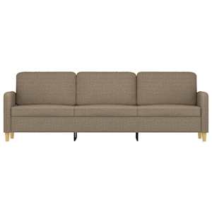 vidaXL Trivietė sofa, taupe spalvos, 180cm, audinys