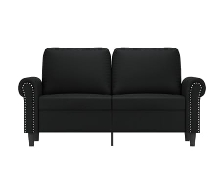 vidaXL 2-personers sofa 120 cm kunstlæder sort