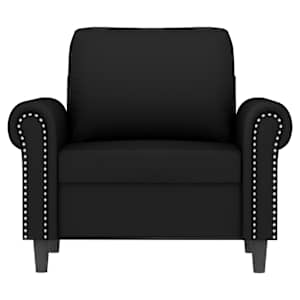 vidaXL Krėslas, juodos spalvos, 60cm, aksomas