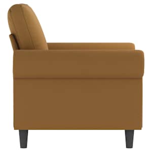 Křeslo hnědé 60 cm samet - obrázek 4