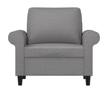 vidaXL Sessel Hellgrau 60 cm Stoff