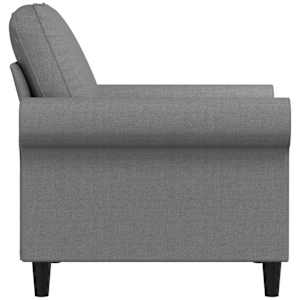 Křeslo světle šedé 60 cm textil - obrázek 4
