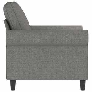 Křeslo tmavě šedé 60 cm textil - obrázek 4