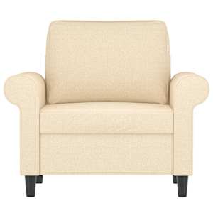 vidaXL Sofa Chair Cream 60 cm Fabric