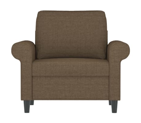 vidaXL Krėslas, rudos spalvos, 60cm, audinys