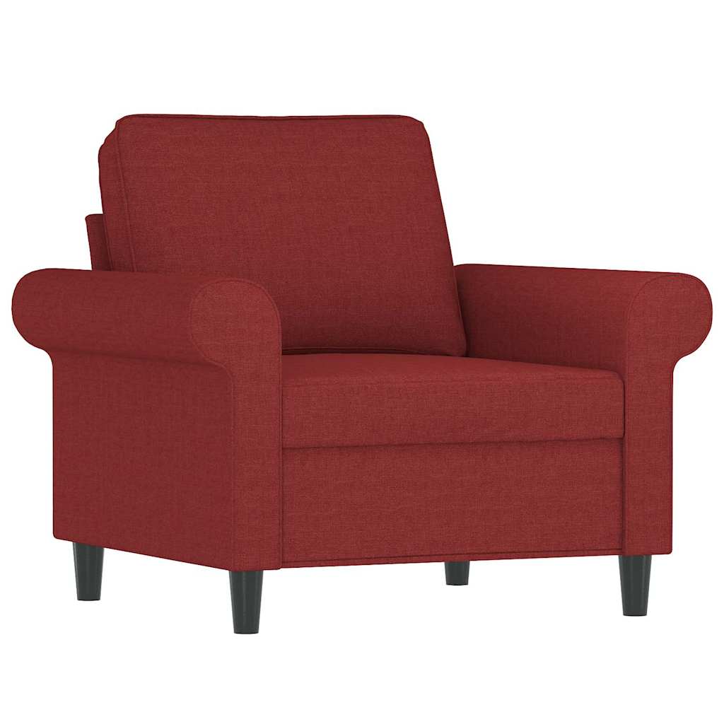 Křeslo vínové 60 cm textil - obrázek 2