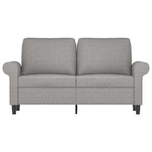 2místná pohovka světle šedá 120 cm textil - obrázek 3