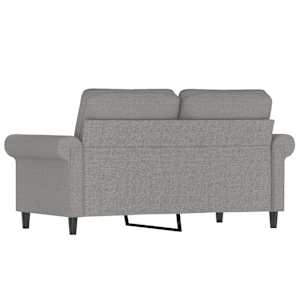 2místná pohovka světle šedá 120 cm textil - obrázek 5