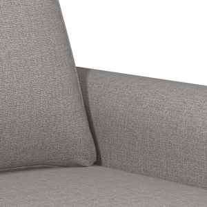 2místná pohovka světle šedá 120 cm textil - obrázek 6