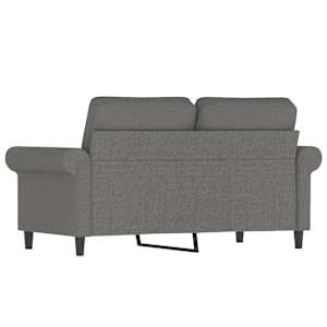 2místná pohovka tmavě šedá 120 cm textil - obrázek 5
