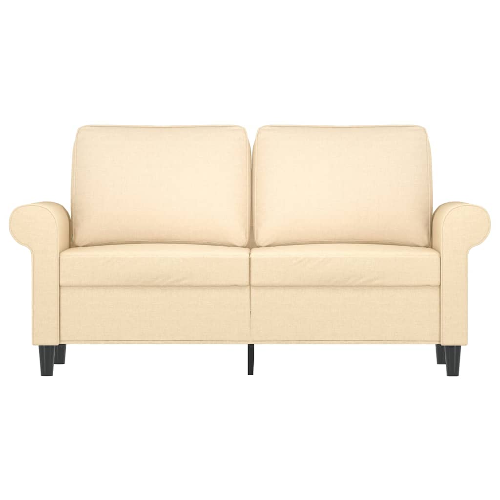 2-Sitzer-Sofa Creme 120 cm Stoff-3