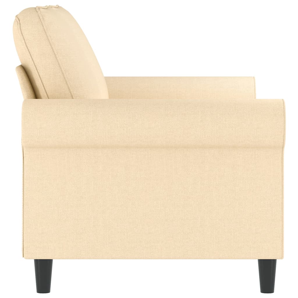 2-Sitzer-Sofa Creme 120 cm Stoff-4