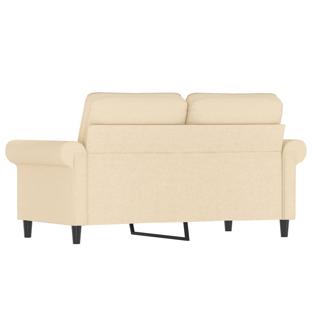 2-Sitzer-Sofa Creme 120 cm Stoff-5