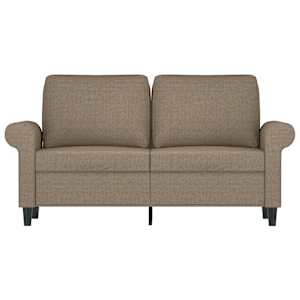 vidaXL Dvivietė sofa, taupe spalvos, 120cm, audinys