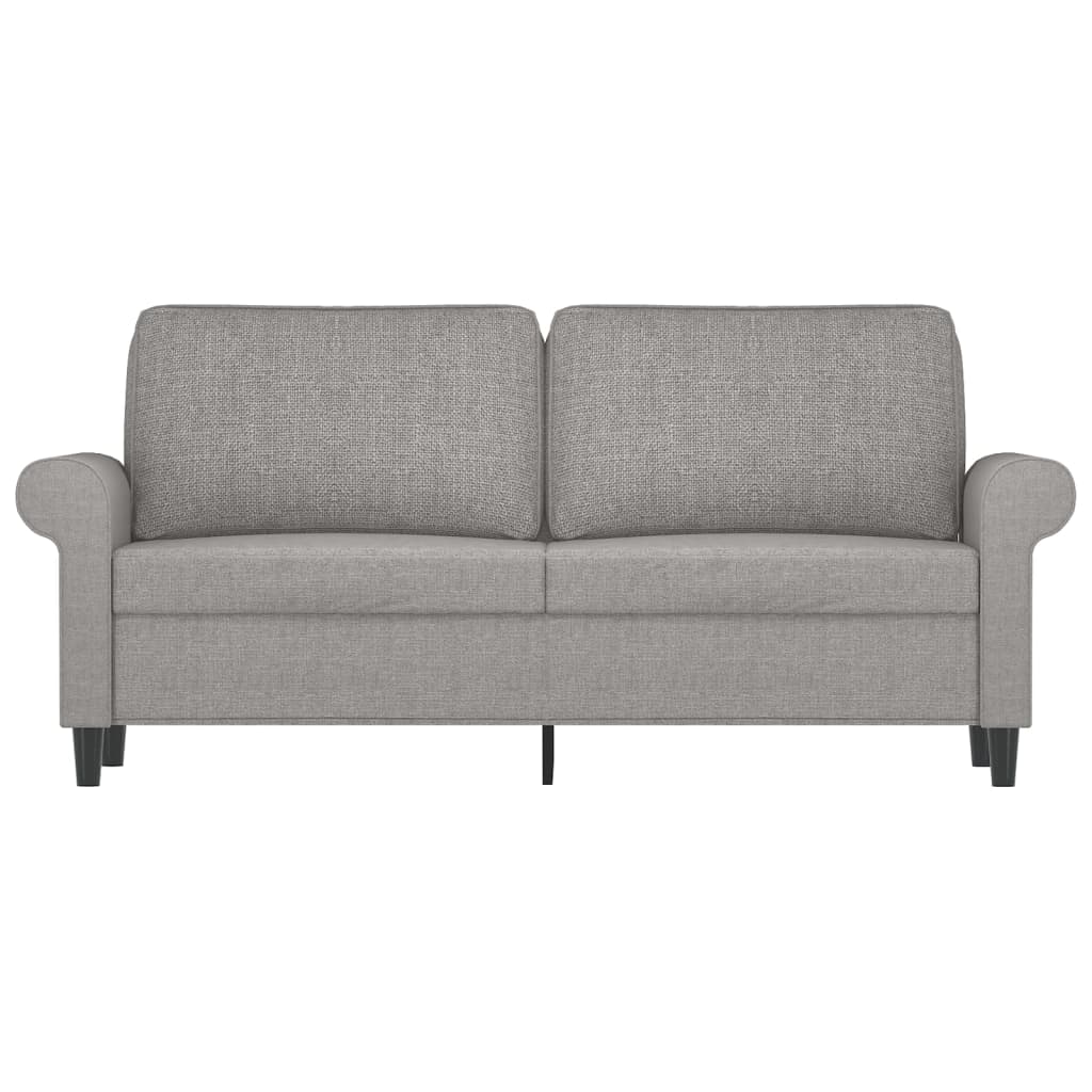 divvietīgs dīvāns, tumši pelēks audums, 140 cm | Stepinfit.lv