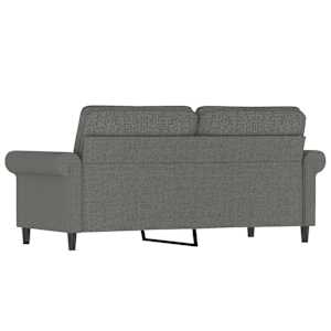2místná pohovka tmavě šedá 140 cm textil - obrázek 5