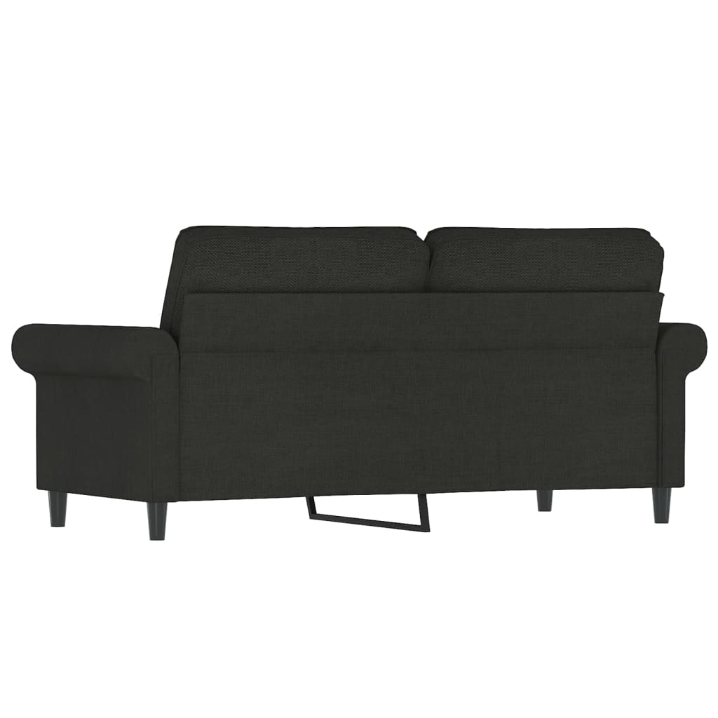 divvietīgs dīvāns, melns audums, 140 cm | Stepinfit.lv