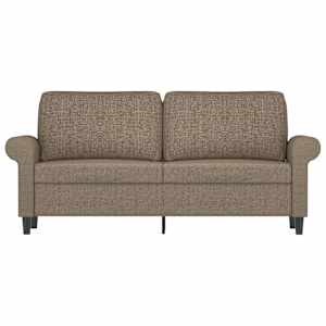 vidaXL Dvosjed od tkanine smeđesivi 140 cm