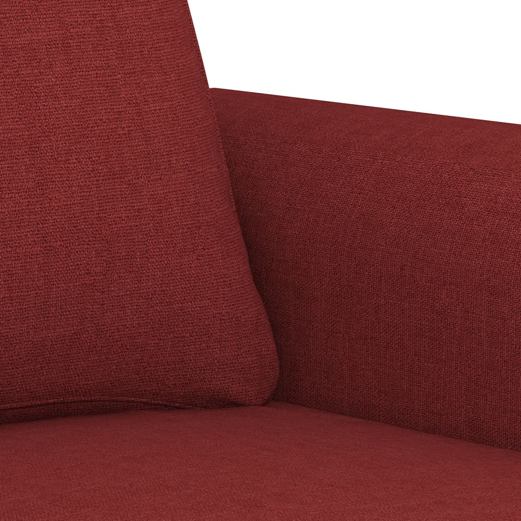 trīsvietīgs dīvāns, vīnsarkans audums, 180 cm | Stepinfit.lv