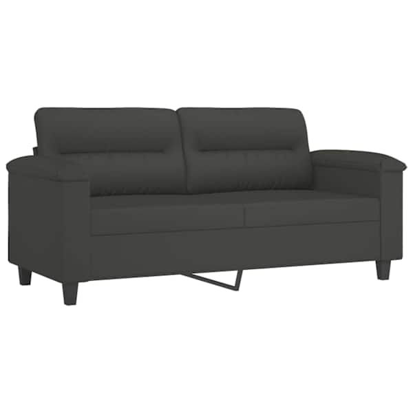 vidaXL 2-kohaline diivan tumehalli, 140 cm, mikrofiiber, kangas