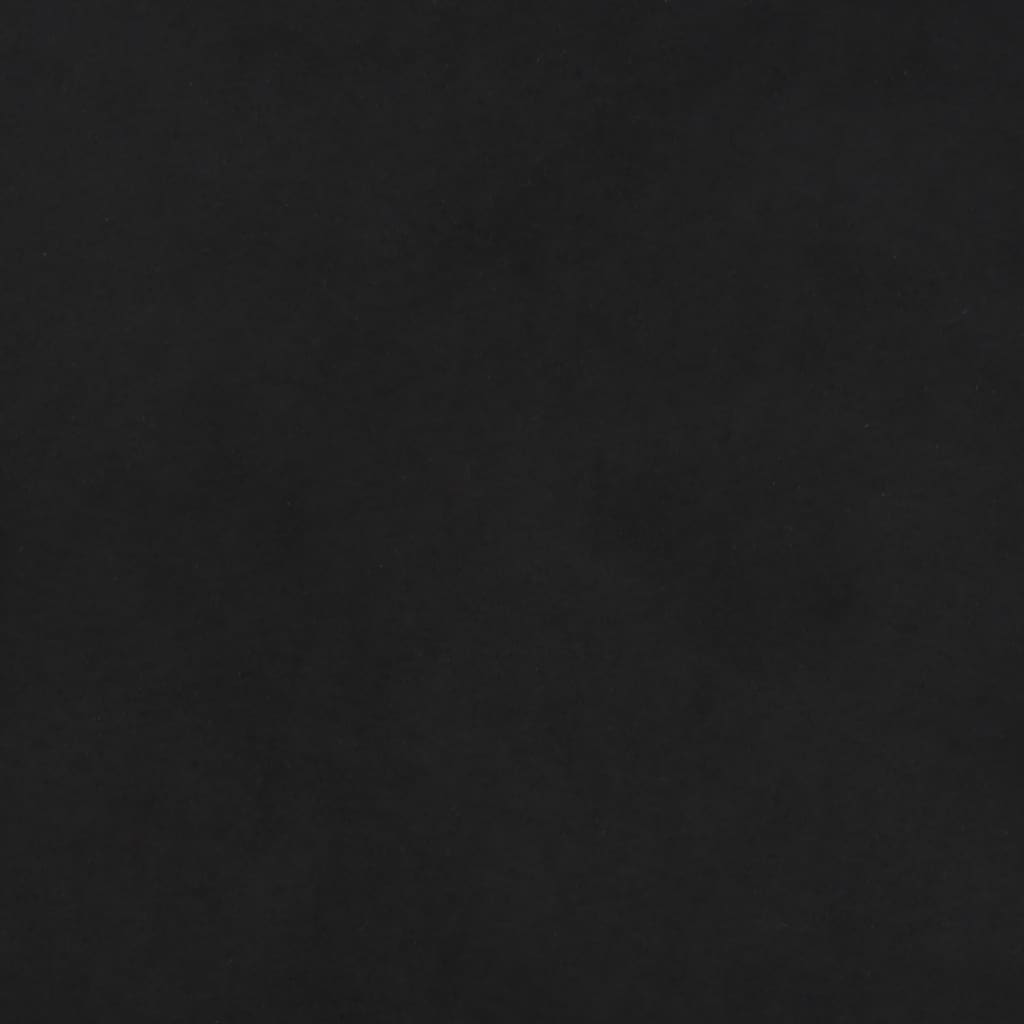 2-местен диван, черно, 140 см, микрофибърен плат