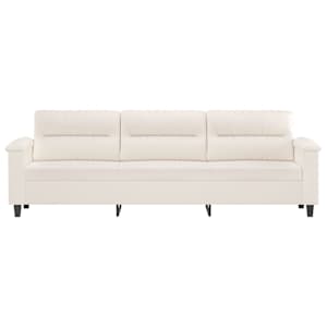 vidaXL 3-Sitzer-Sofa Beige 210 cm Mikrofasergewebe