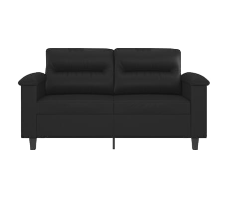 vidaXL 2-Sitzer-Sofa Schwarz 120 cm Kunstleder