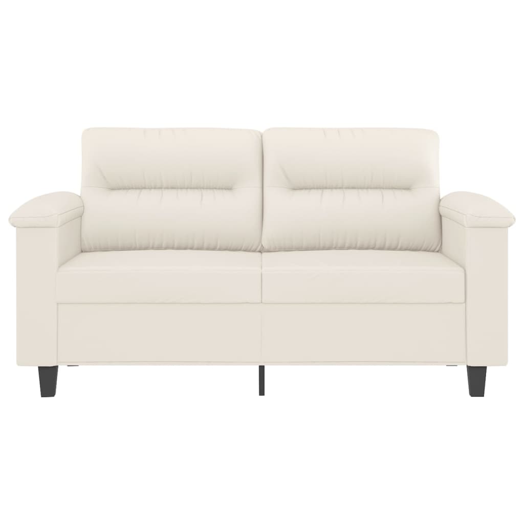 2-Sitzer-Sofa Creme 120 cm Kunstleder | Stepinfit.de