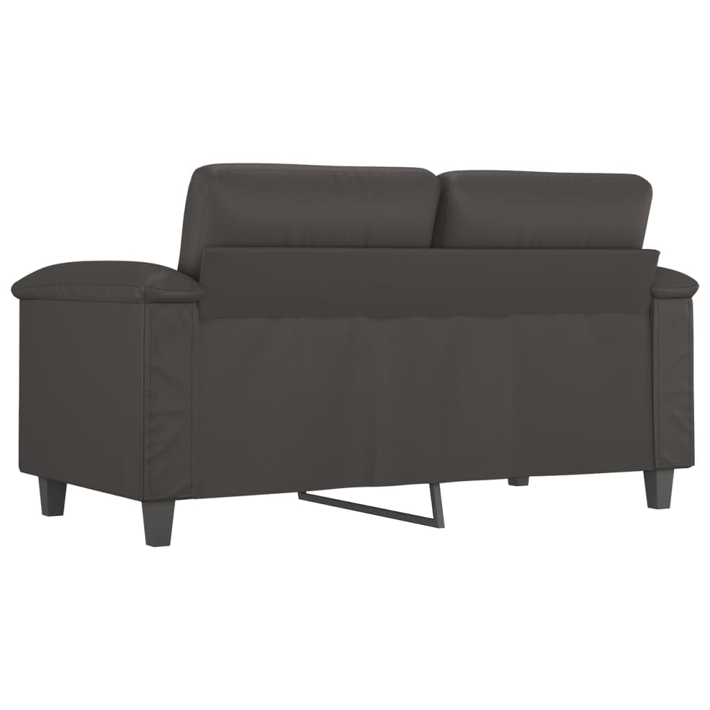 2-Sitzer-Sofa Grau 120 cm Kunstleder | Stepinfit.de