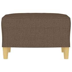 vidaXL Taburet, maro, 60x50x41 cm, material textil