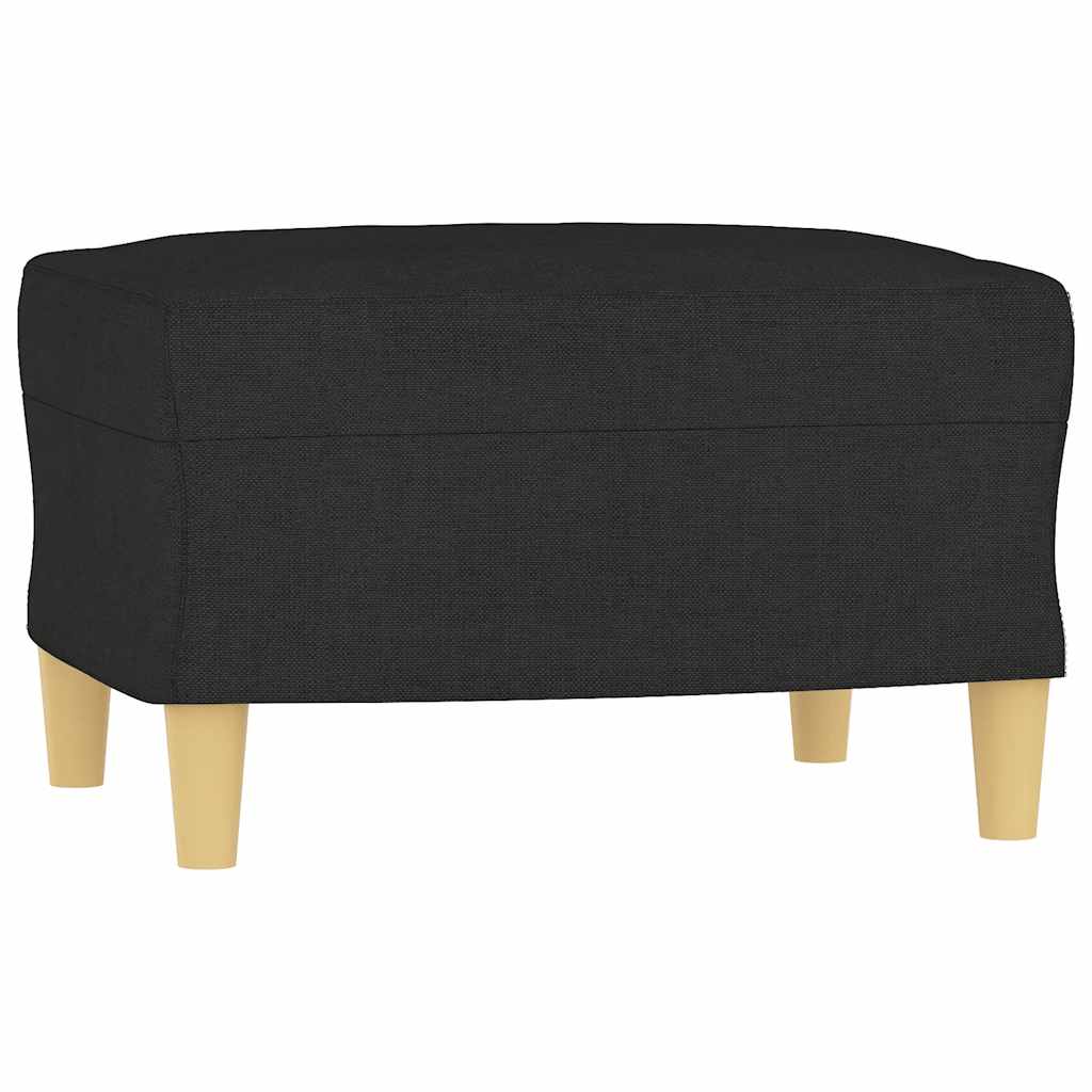vidaXL Podnožka černá 60 x 50 x 41 cm textil