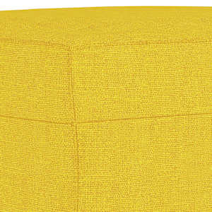 Podnožka světle žlutá 60 x 50 x 41 cm textil - obrázek 5