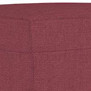 Podnožka vínová 60 x 50 x 41 cm textil - obrázek 5