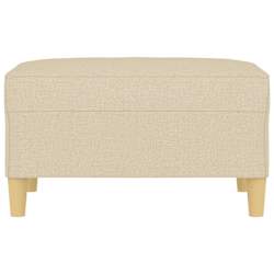 vidaXL Voetenbank 70x55x41 cm stof cr&egrave;mekleurig
