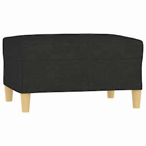 vidaXL jalapink, must, 70 x 55 x 41 cm, samet