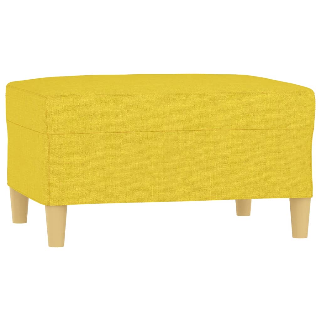 vidaXL Podnožka světle žlutá 70 x 55 x 41 cm textil